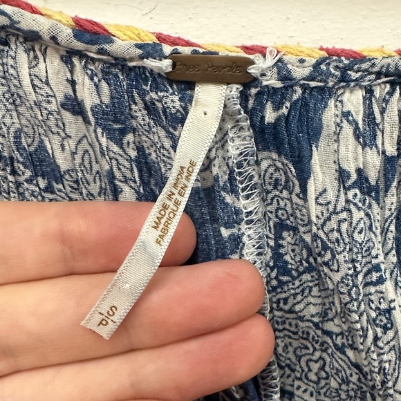 Free People Blue and White Maxi Dress - Picture 4 of 10